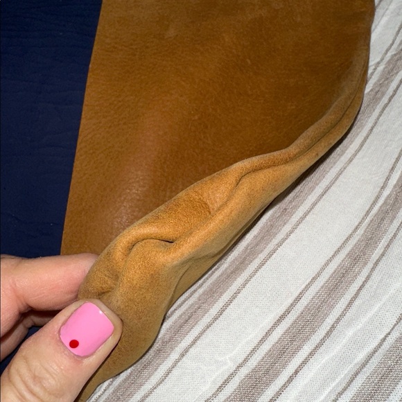 Clare Vivier Brown Suede with Navy Stripe pouch / clutch - Picture 4 of 9